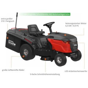 GÜDE GAR 840 T Hydrostat Rasentraktor